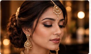 Bridal makeup look