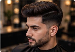 Modern men's haircut